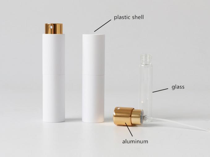 Garrafa cosmética 2 do mini curso vazio recarregável da garrafa 10ml do pulverizador do atomizador do perfume