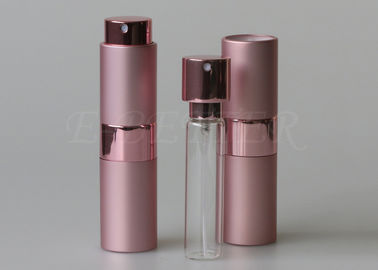 Torção cor-de-rosa e para spritz garrafas vazias do pulverizador de perfume do atomizador com cabeça