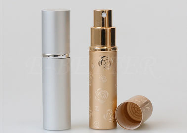 O atomizador portátil do perfume do curso recarregável do Aftershave pulveriza agradável com o logotipo de Relievo