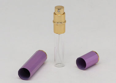 Cor roxa do mini atomizador vazio com nervuras do perfume 8ml para o pulverizador de perfume