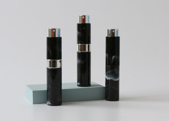 garrafa vazia de Mini Perfume Atomiser Cosmetic Spray do curso 10ml na cor preta