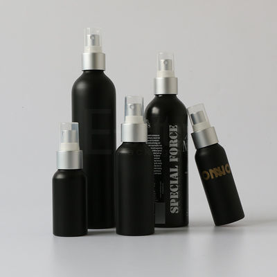 Garrafas cosméticas de SVHC OD20 Matte Black Shampoo Conditioner Aluminum