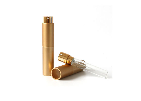 Garrafa pequena do pulverizador da fragrância do ouro do bolso do mini atomizador recarregável feito sob encomenda do perfume 10ml