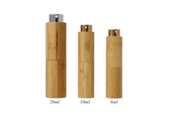 Garrafa de bambu amigável do pulverizador de Eco 20ml Mini Perfume Atomizer Twist Up