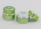 5g frascos cosméticos geados verdes, frascos de vidro reciclados para o creme da beleza dos cosméticos