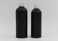 Transferência térmica do apoio que imprime as garrafas cosméticas de alumínio do pulverizador do preto do resíduo metálico 150ml